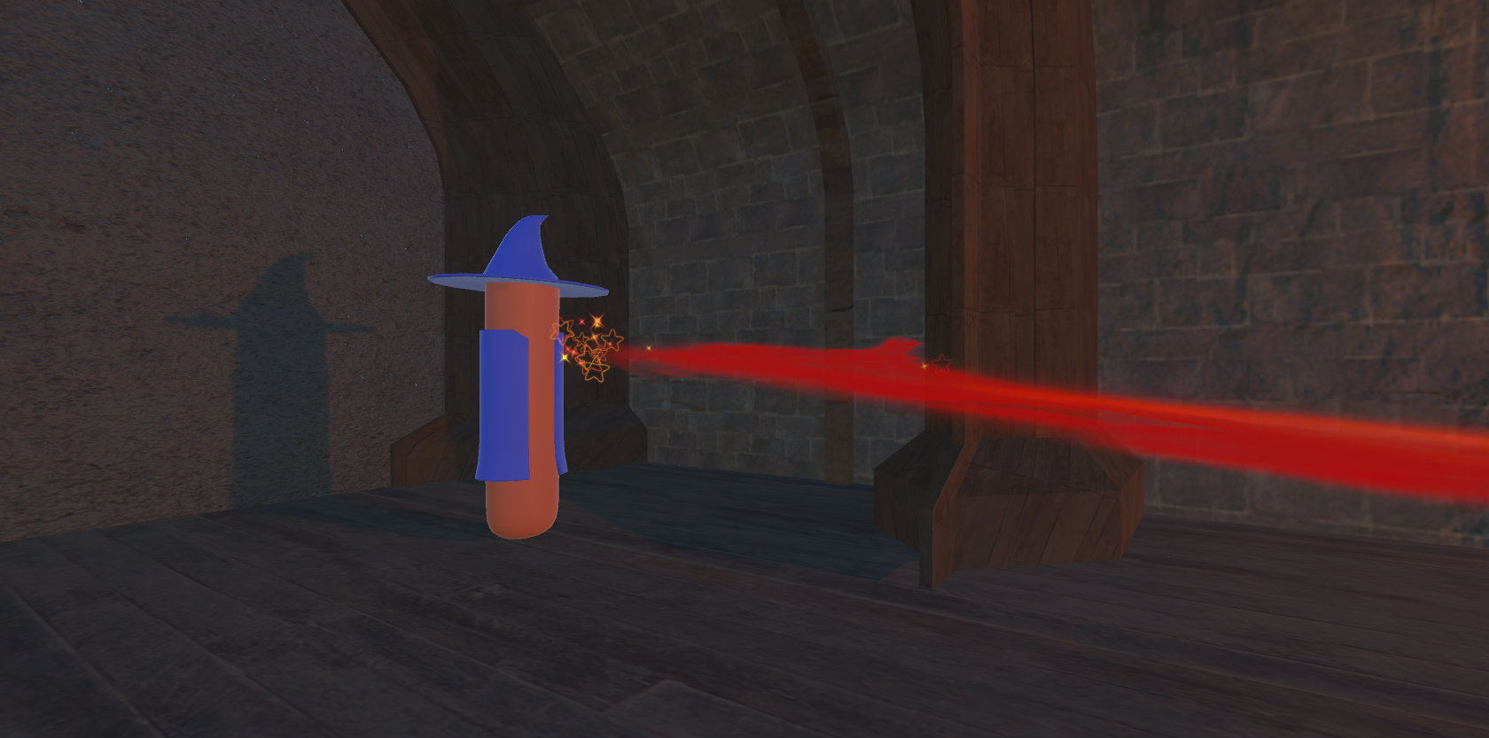 Image of Evil Wizard Attacking